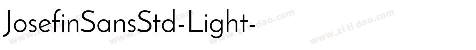 JosefinSansStd-Light字体转换