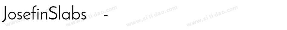 JosefinSlabs转换器字体转换