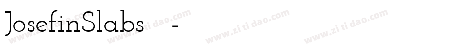 JosefinSlabs转换器字体转换