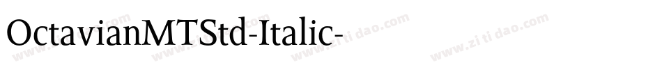 OctavianMTStd-Italic字体转换