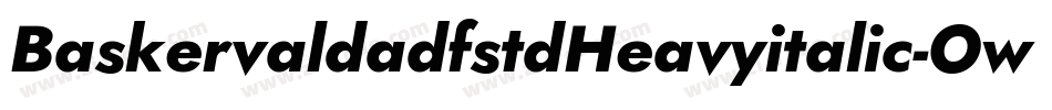 BaskervaldadfstdHeavyitalic-Ow3P字体转换