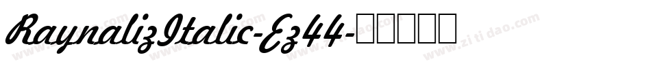 RaynalizItalic-Ez44字体转换