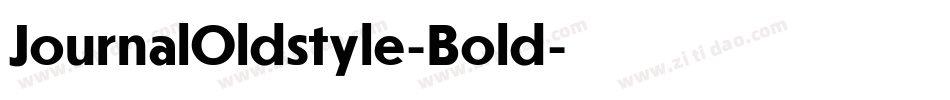 JournalOldstyle-Bold字体转换