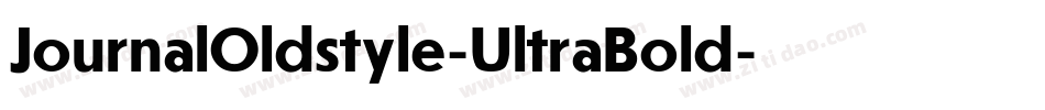 JournalOldstyle-UltraBold字体转换