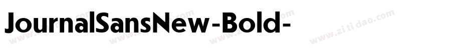 JournalSansNew-Bold字体转换