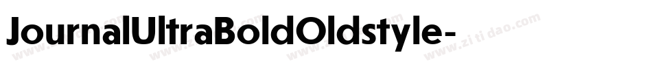 JournalUltraBoldOldstyle字体转换