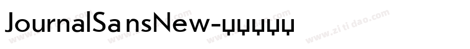 JournalSansNew字体转换