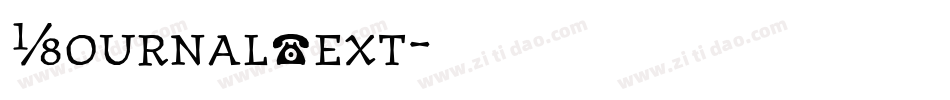 JournalText字体转换