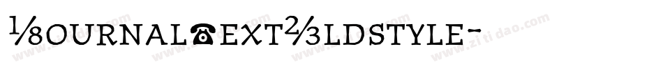 JournalTextOldstyle字体转换