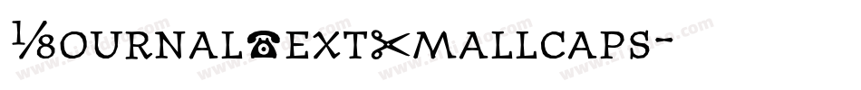JournalTextSmallcaps字体转换