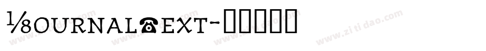 JournalText字体转换