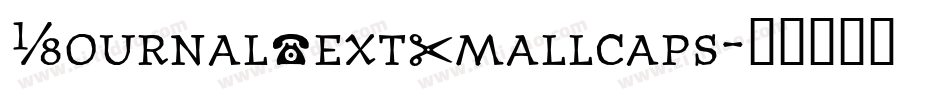 JournalTextSmallcaps字体转换
