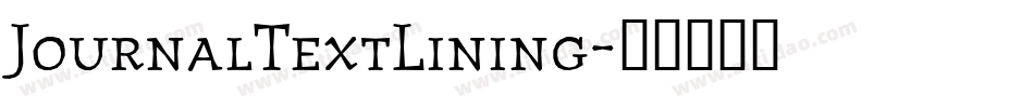 JournalTextLining字体转换