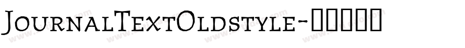 JournalTextOldstyle字体转换