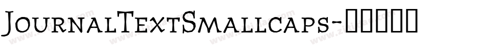JournalTextSmallcaps字体转换