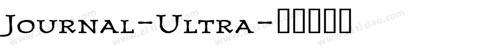 Journal-Ultra字体转换