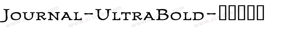 Journal-UltraBold字体转换
