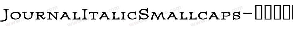 JournalItalicSmallcaps字体转换