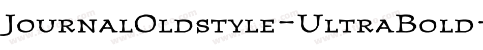 JournalOldstyle-UltraBold字体转换
