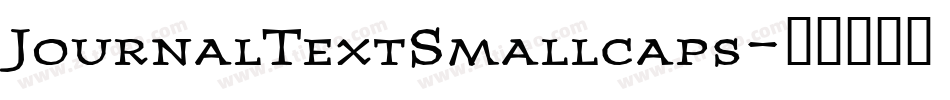 JournalTextSmallcaps字体转换
