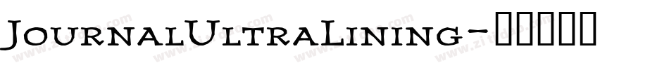 JournalUltraLining字体转换