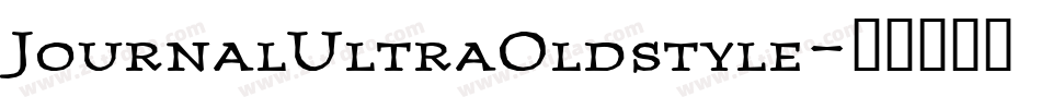 JournalUltraOldstyle字体转换