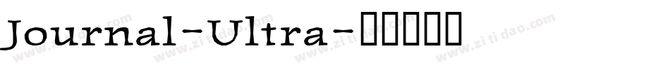 Journal-Ultra字体转换