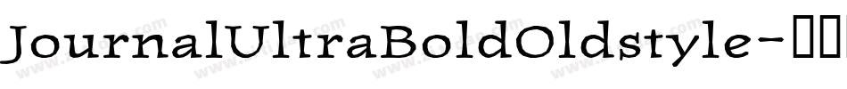 JournalUltraBoldOldstyle字体转换