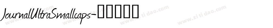 JournalUltraSmallcaps字体转换