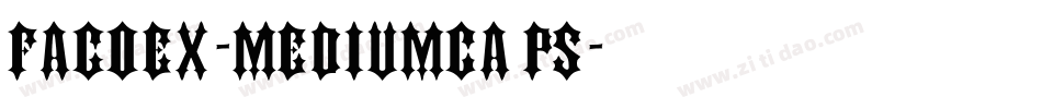 FagoEx-MediumCaps字体转换