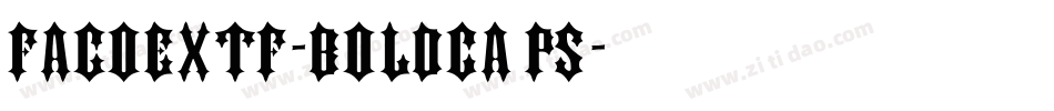 FagoExTf-BoldCaps字体转换