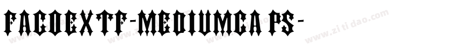 FagoExTf-MediumCaps字体转换