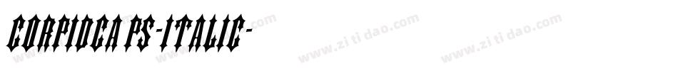 CorpidCaps-Italic字体转换