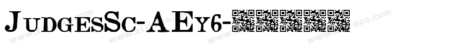 JudgesSc-AEy6字体转换