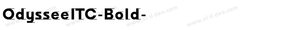 OdysseeITC-Bold字体转换
