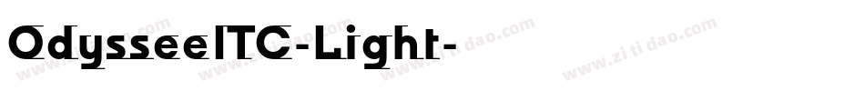 OdysseeITC-Light字体转换