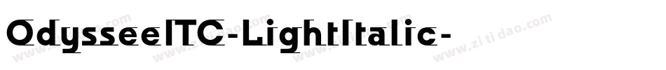 OdysseeITC-LightItalic字体转换
