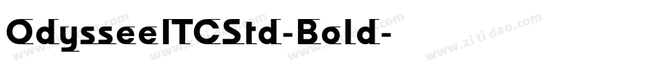 OdysseeITCStd-Bold字体转换
