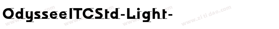 OdysseeITCStd-Light字体转换