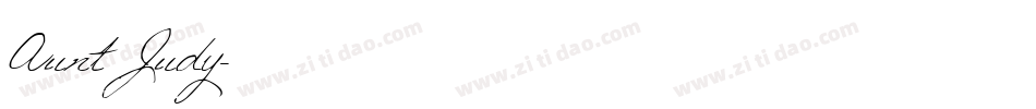 AuntJudy字体转换