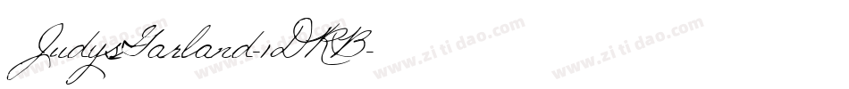 JudysGarland-1DRB字体转换