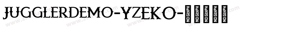 Jugglerdemo-YzEKO字体转换