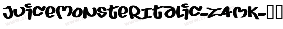 JuiceMonsterItalic-Z4mK字体转换