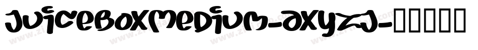 JuiceboxMedium-axYZJ字体转换
