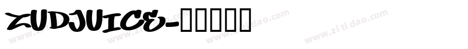 ZUDJUICE字体转换