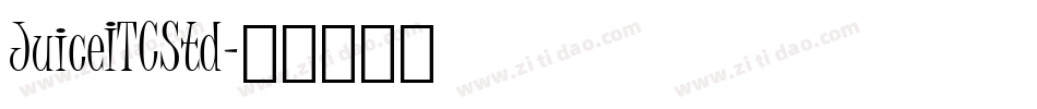 JuiceITCStd字体转换