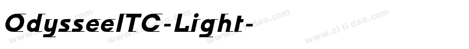 OdysseeITC-Light字体转换