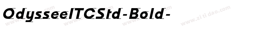 OdysseeITCStd-Bold字体转换