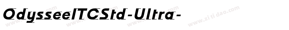 OdysseeITCStd-Ultra字体转换
