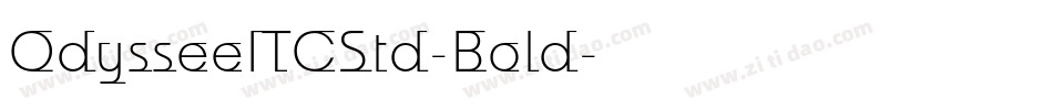 OdysseeITCStd-Bold字体转换